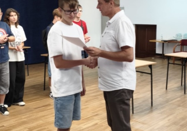 Gratulacje od Pana Wicedyrektora II LO